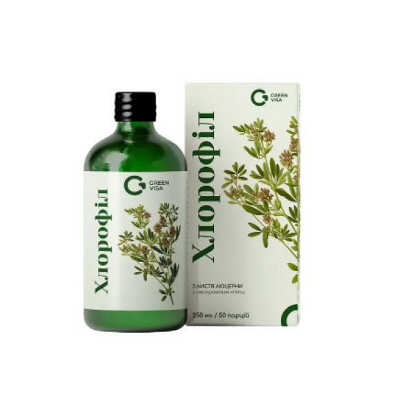 Хлорофіл з екстрактом м’яти 250 мл. Грин віза