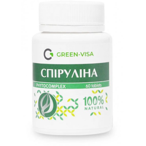 Спіруліна. Грін Віза, 60 таблеток