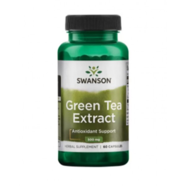 Зелений чай екстракт 500 мг, Swanson, 60 капсул